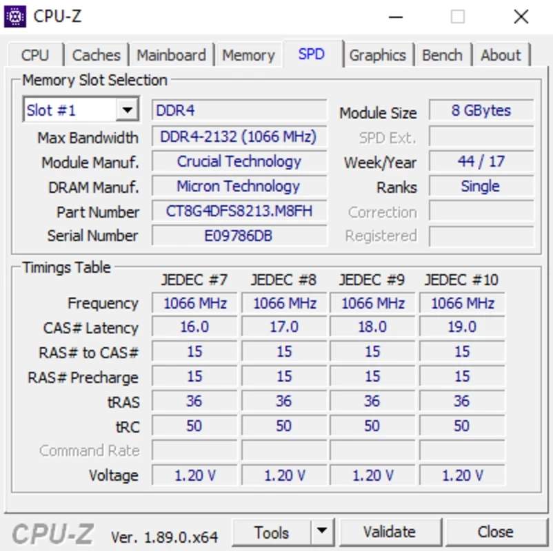 CPU-Z — screenshot 4